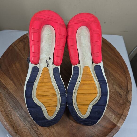 Nike Air Max 270 Womens Gray Blue Yellow Red Size 8 Low Top Shoes Sneakers - Picture 7 of 10